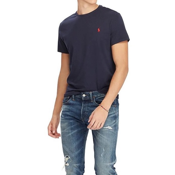 POLO RALPH LAUREN Classic Fit Jersey Short Sleeve Tee Crewneck Cotton T-Shirt S - Picture 15 of 15